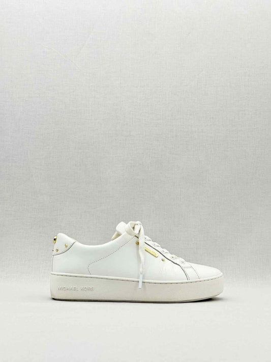 Pre - loved MICHAEL KORS Poppy White Size EU 38 Sneakers at Reems Closet