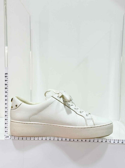 Pre - loved MICHAEL KORS Poppy White Size EU 38 Sneakers at Reems Closet