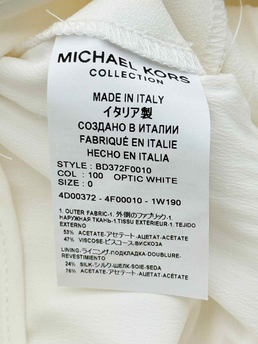 Pre-loved MICHAEL KORS Tuxedo White Size US 0 Jumpsuit at Reems Closet