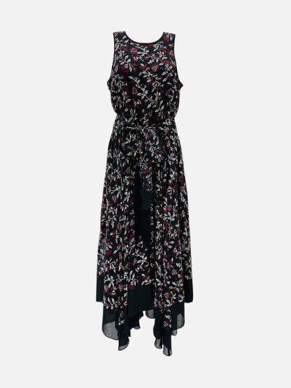 Pre - loved MICHAEL MICHAEL KORS Black Multicolor Midi Dress at Reems Closet