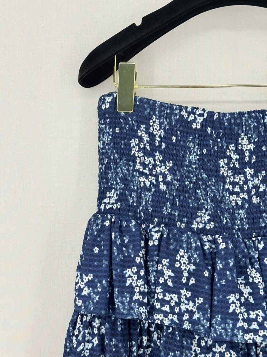 Pre - loved MICHAEL MICHAEL KORS Blue Printed Size Small Mini Skirt at Reems Closet