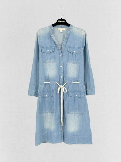 Pre - loved MICHAEL MICHAEL KORS Blue Size Large Knee Length Dress at Reems Closet