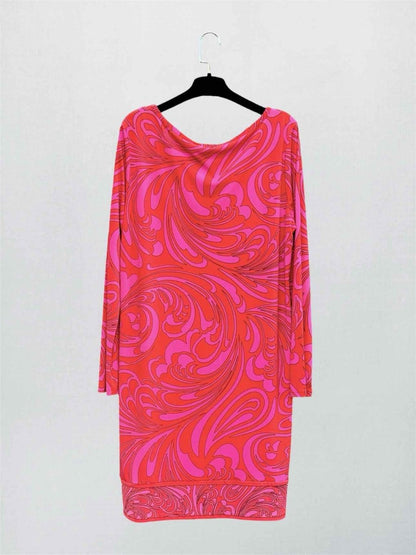 Pre-loved MICHAEL MICHAEL KORS Pink & Red Size XLarge Short Dress at Reems Closet