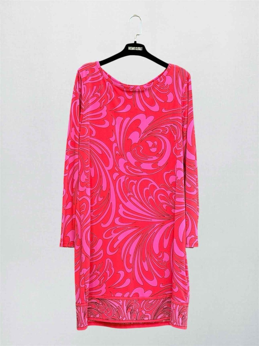 Pre-loved MICHAEL MICHAEL KORS Pink & Red Size XLarge Short Dress at Reems Closet