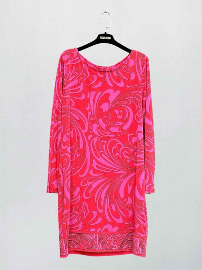 Pre-loved MICHAEL MICHAEL KORS Pink & Red Size XLarge Short Dress at Reems Closet