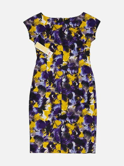Pre-loved MICHAEL MICHAEL KORS Purple & Yellow Knee Length Dress from Reems Closet