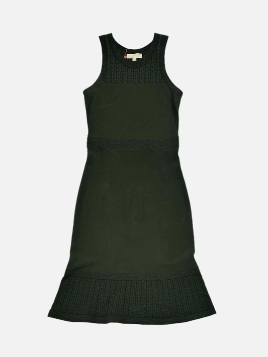 Pre-loved MICHAEL MICHAEL KORS Sleeveless Khaki Knee Length Dress from Reems Closet