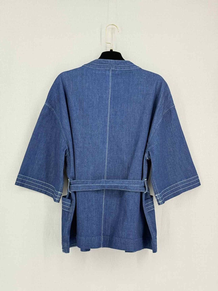 Pre-loved MIH JEANS Kimono Blue Size Medium Top at Reems Closet