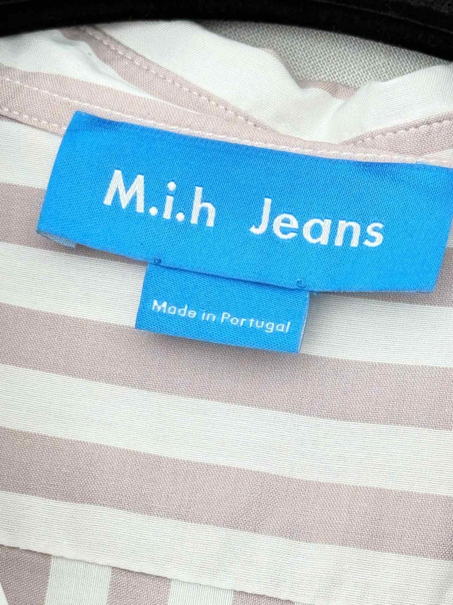 Pre - loved MIH JEANS Pink & White Striped Size Small Shirt at Reems Closet