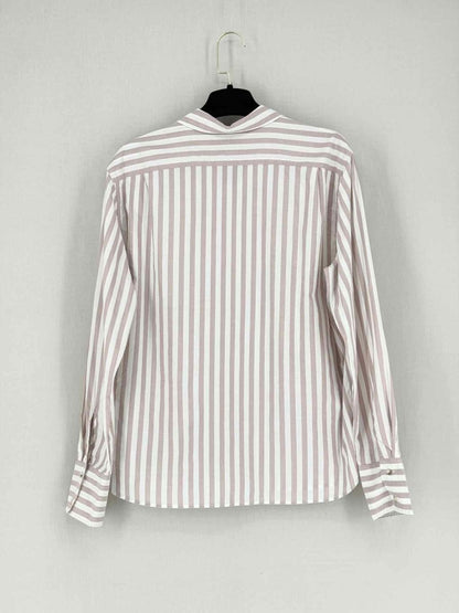 Pre - loved MIH JEANS Pink & White Striped Size Small Shirt at Reems Closet