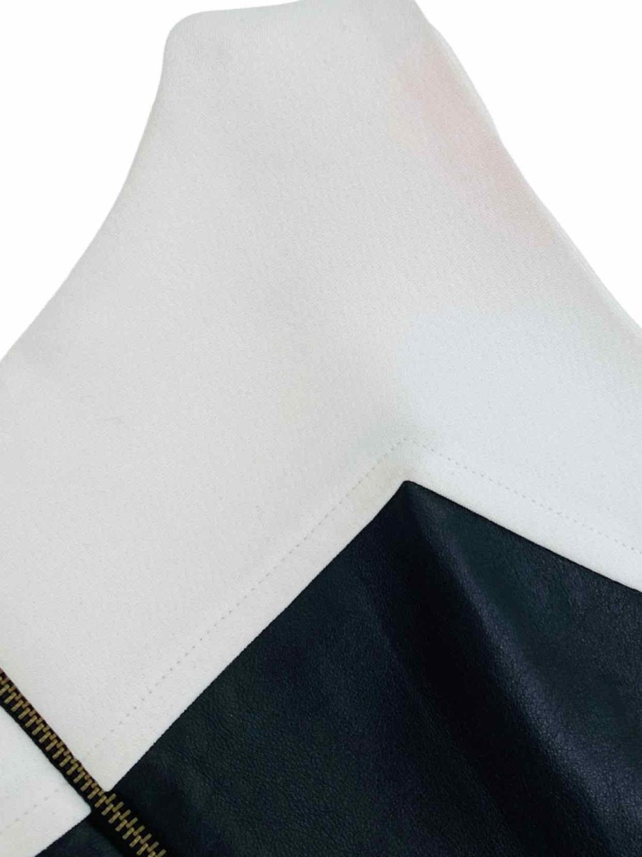 Pre - loved MILLY Sleeveless Black & White Size US 12 Short Dress at Reems Closet