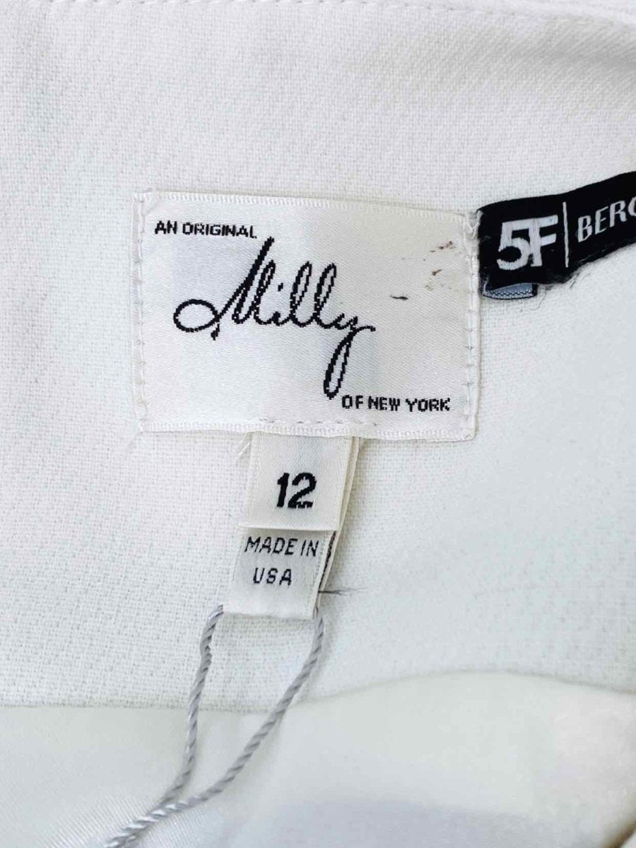 Pre - loved MILLY Sleeveless Black & White Size US 12 Short Dress at Reems Closet