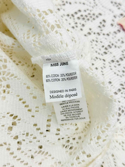 Pre-loved MISS JUNE White Size Small Coverup at Reems Closet