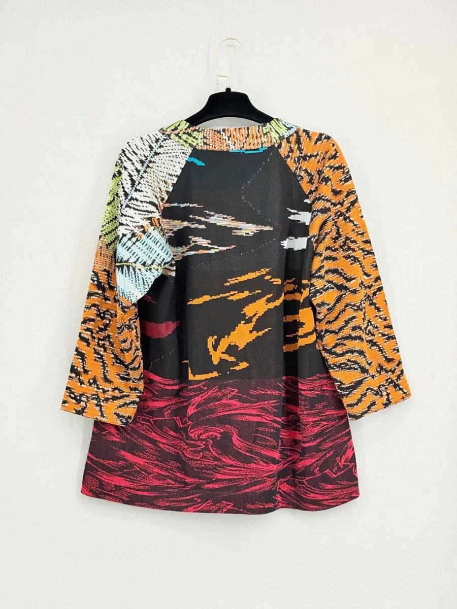 Pre - loved MISSONI 2020 Black Multicolor Size US 2 Cardigan at Reems Closet