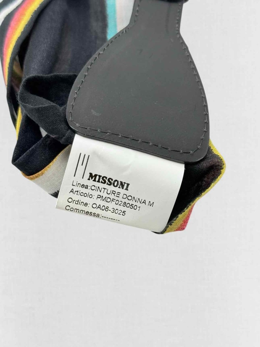 Pre - loved MISSONI Black Multicolor Belt at Reems Closet