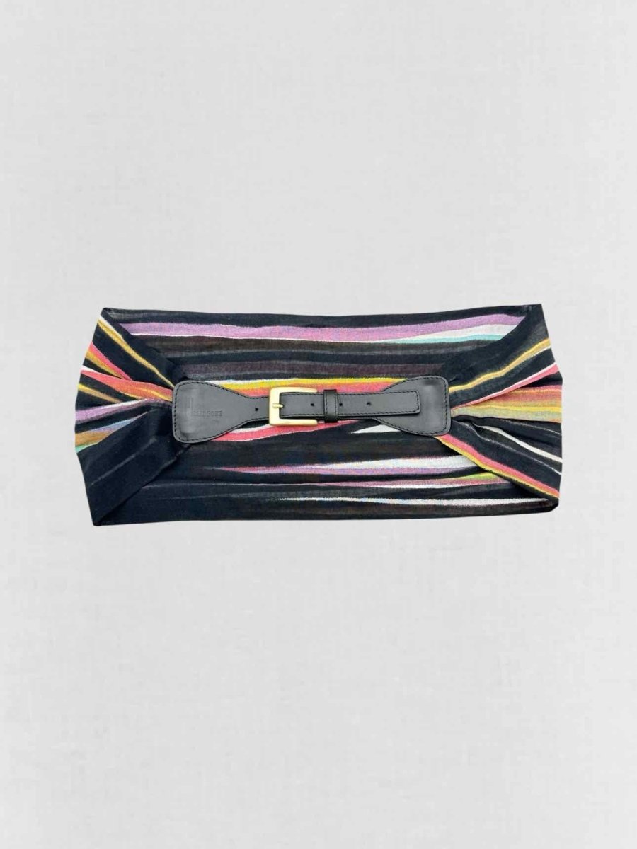 Pre - loved MISSONI Black Multicolor Belt at Reems Closet