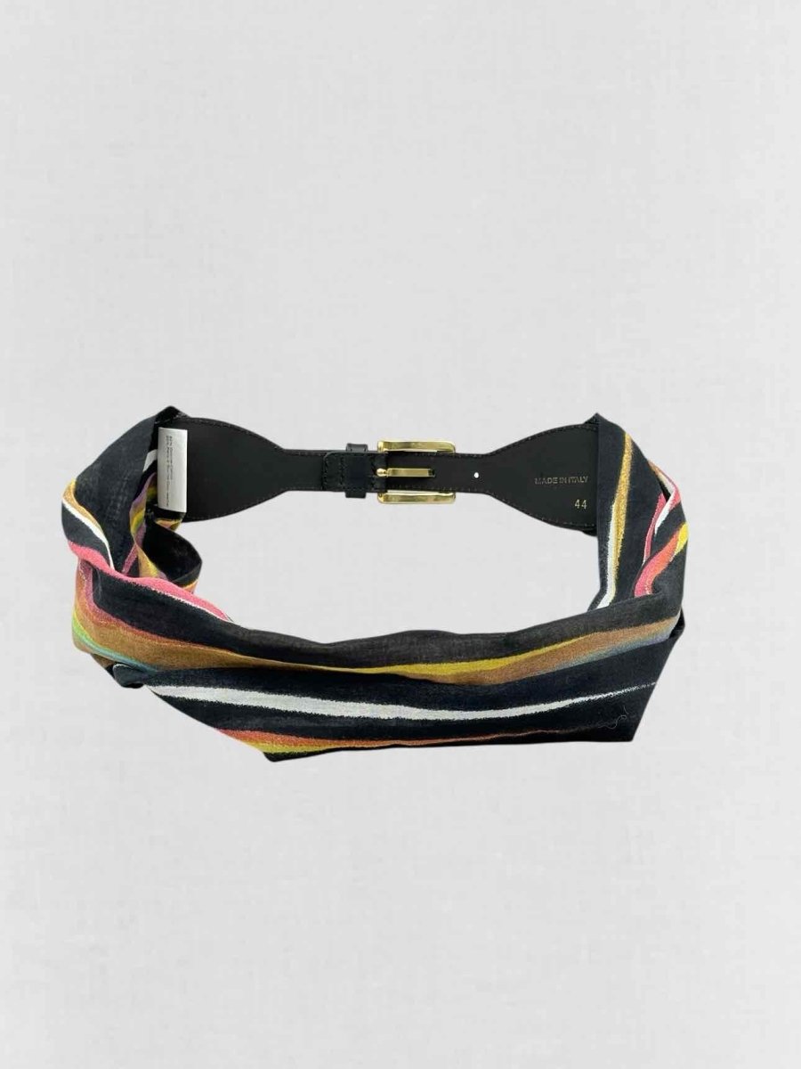 Pre - loved MISSONI Black Multicolor Belt at Reems Closet