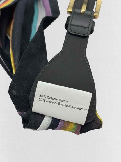 Pre - loved MISSONI Black Multicolor Belt at Reems Closet