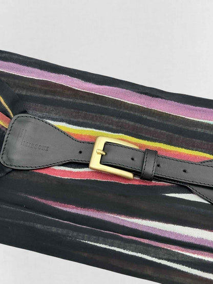 Pre - loved MISSONI Black Multicolor Belt at Reems Closet