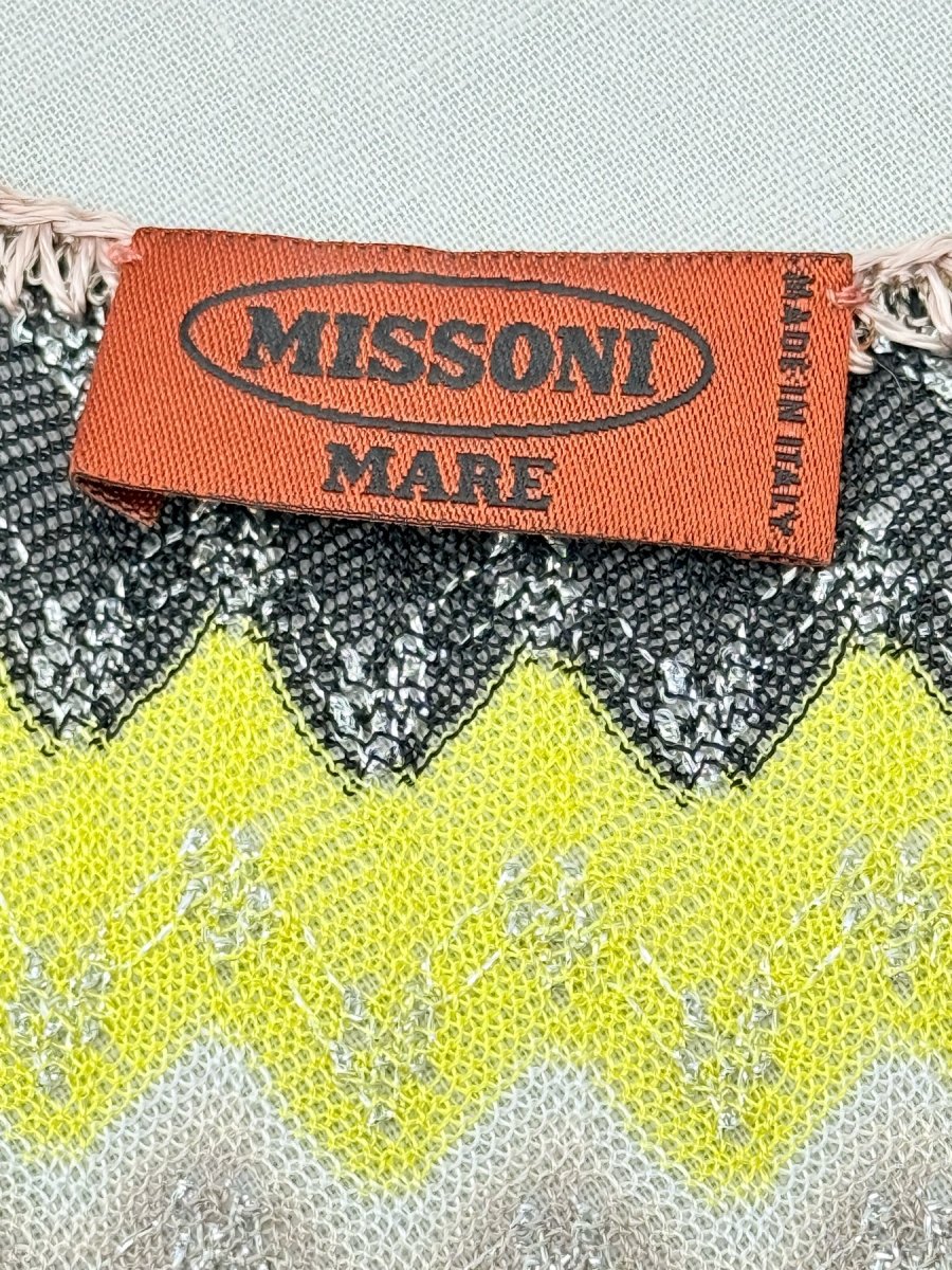 Pre - loved MISSONI Blue Multicolor Size Small Short Dress at Reems Closet