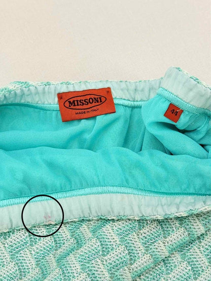 Pre - loved MISSONI Blue Multicolor Striped Size US 8 Long Skirt at Reems Closet