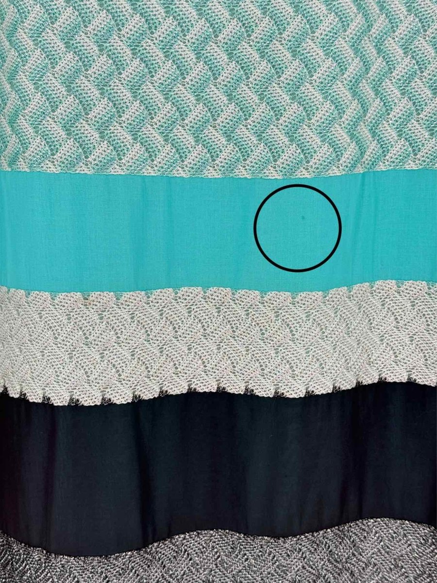 Pre - loved MISSONI Blue Multicolor Striped Size US 8 Long Skirt at Reems Closet