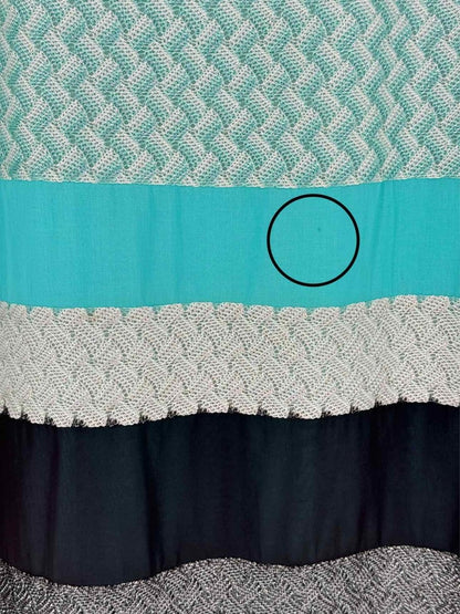 Pre - loved MISSONI Blue Multicolor Striped Size US 8 Long Skirt at Reems Closet