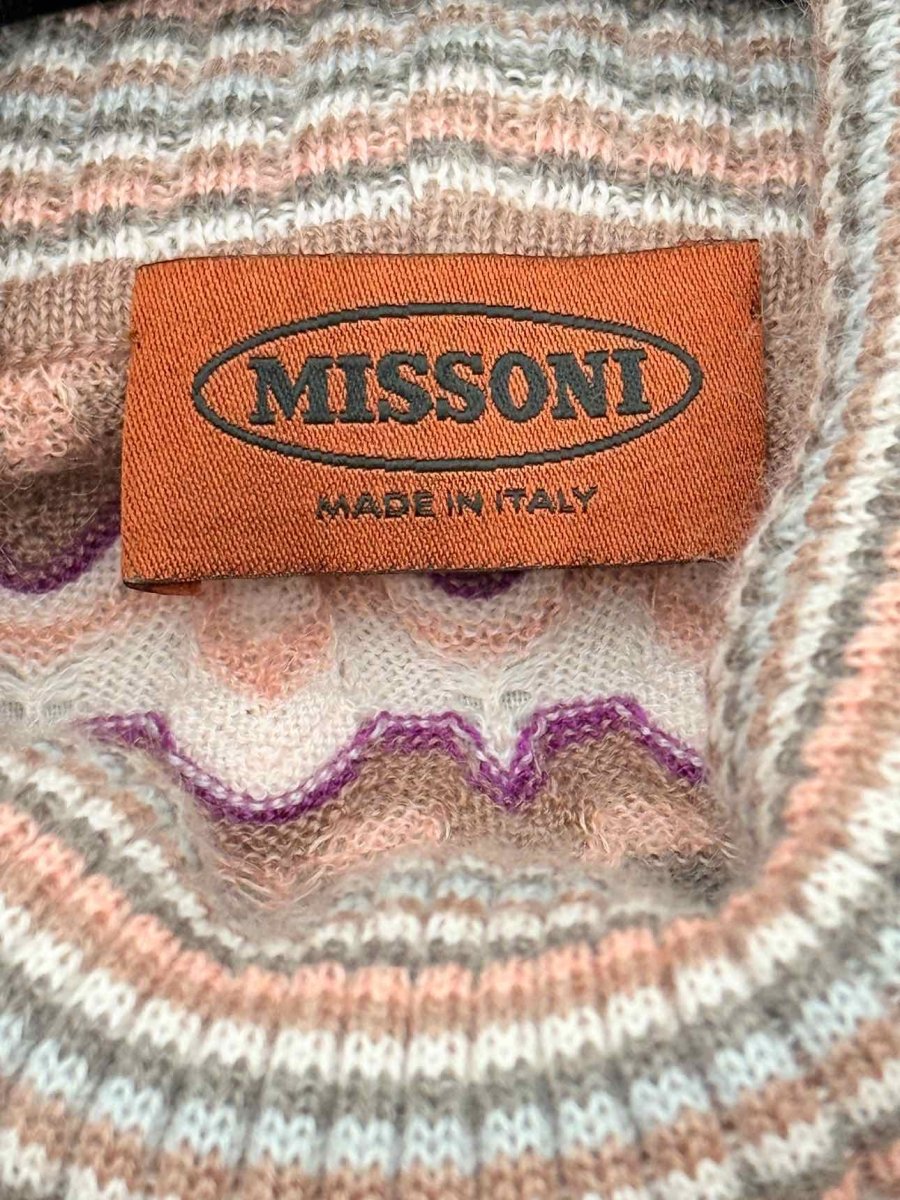 Pre - loved MISSONI Brown Multicolor Chevron Size US 2 2 PC Top at Reems Closet