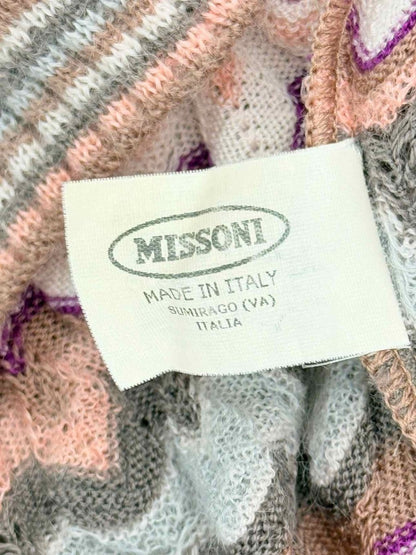 Pre - loved MISSONI Brown Multicolor Chevron Size US 2 2 PC Top at Reems Closet