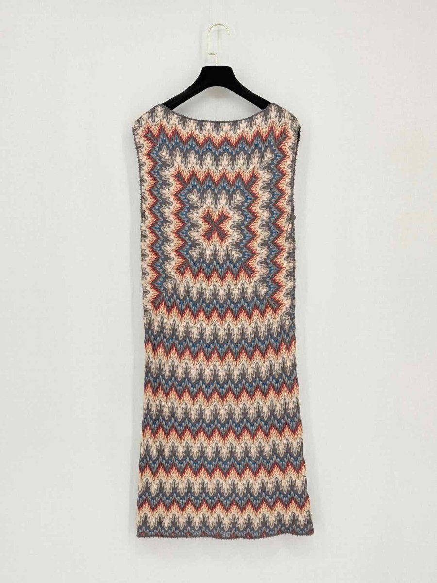 Pre-loved MISSONI Grey Multicolor Size US 4 Knee Length Dress at Reems Closet