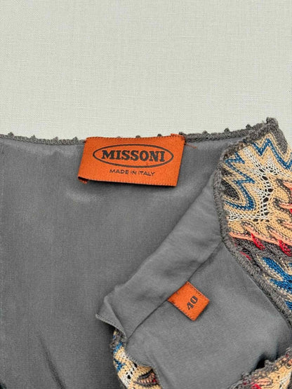 Pre-loved MISSONI Grey Multicolor Size US 4 Knee Length Dress at Reems Closet