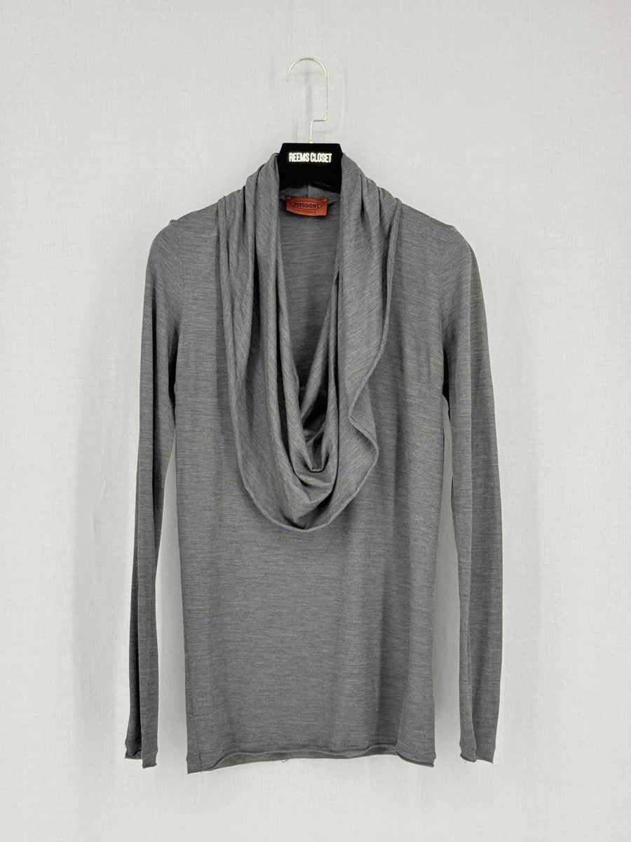 Pre-loved MISSONI Grey Size US 2 Top at Reems Closet