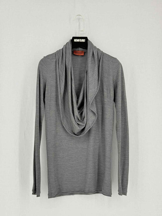 Pre-loved MISSONI Grey Size US 2 Top at Reems Closet