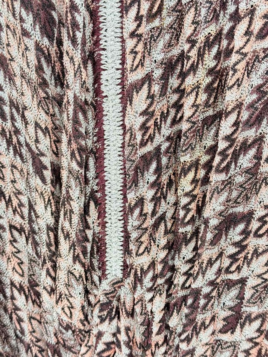 Pre-loved MISSONI Kaftan Brown, Peach & Silver Size US 4 Top at Reems Closet