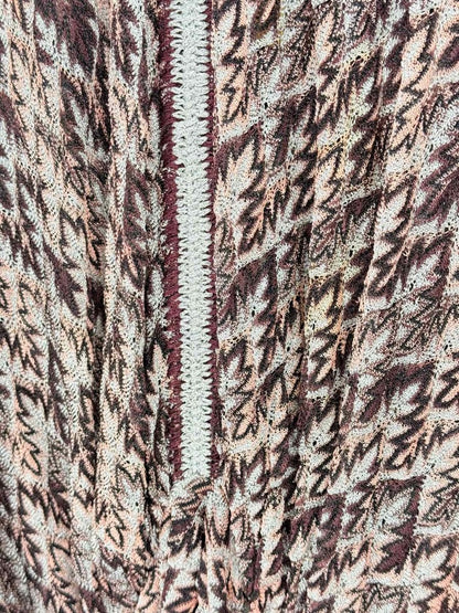 Pre-loved MISSONI Kaftan Brown, Peach & Silver Size US 4 Top at Reems Closet