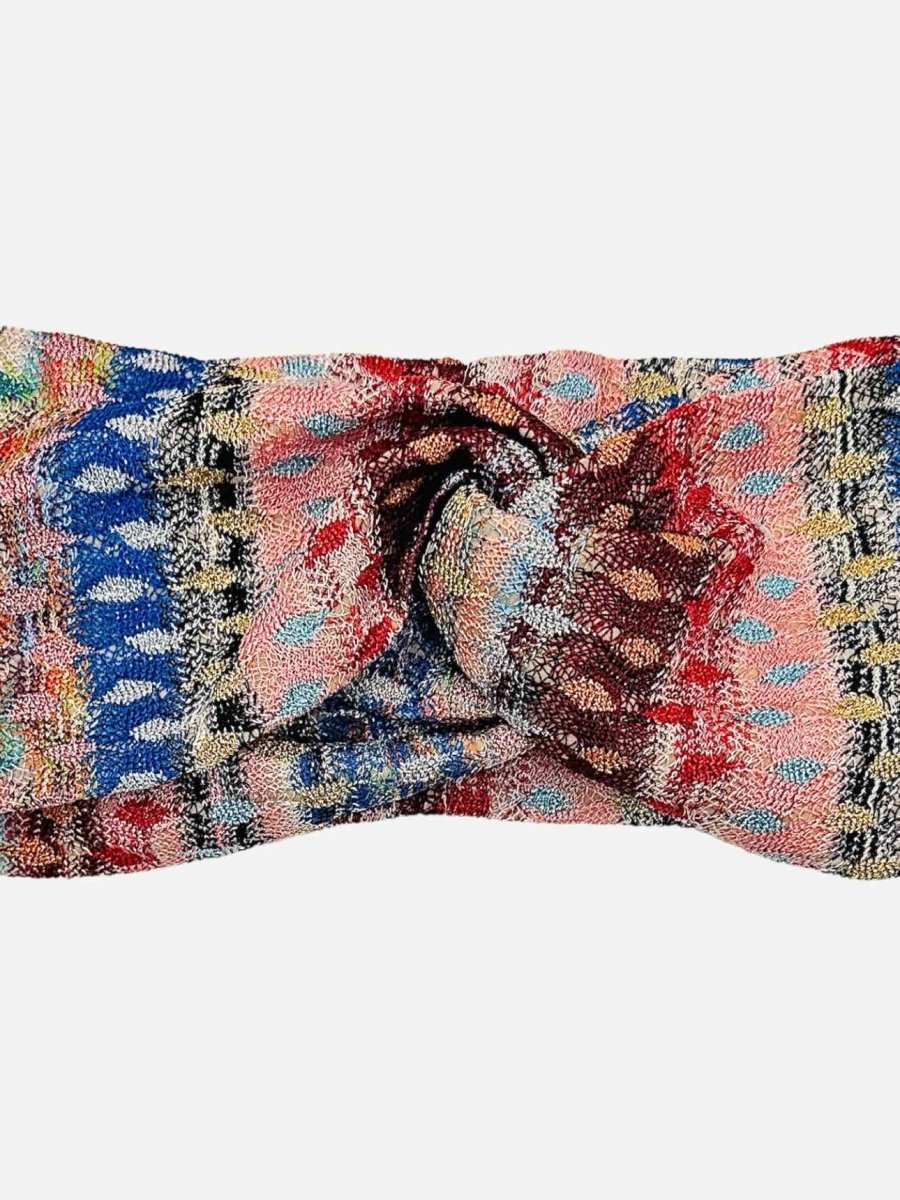 Pre - loved MISSONI MARE Pink Multicolor Headband at Reems Closet