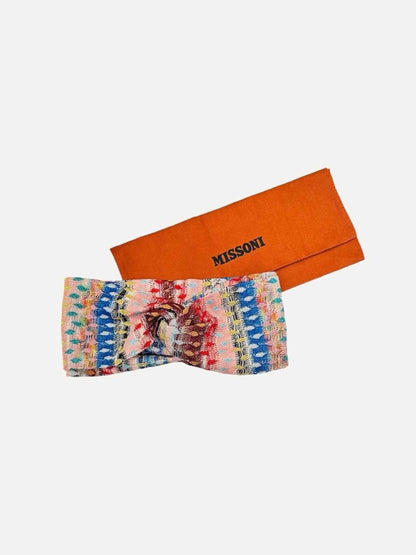 Pre - loved MISSONI MARE Pink Multicolor Headband at Reems Closet