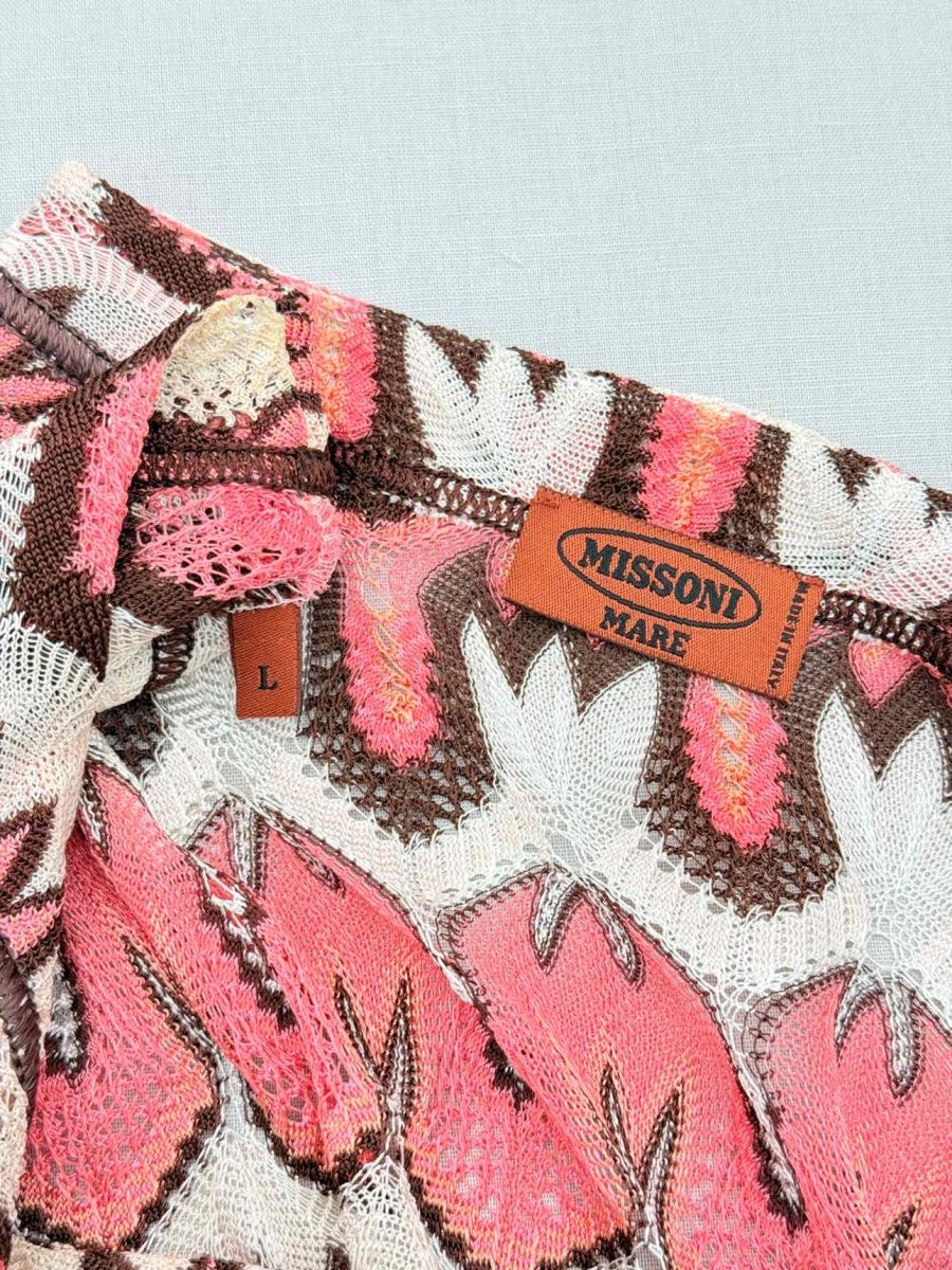 Pre-loved MISSONI MARE Pink Multicolor Size Large Coverup at Reems Closet