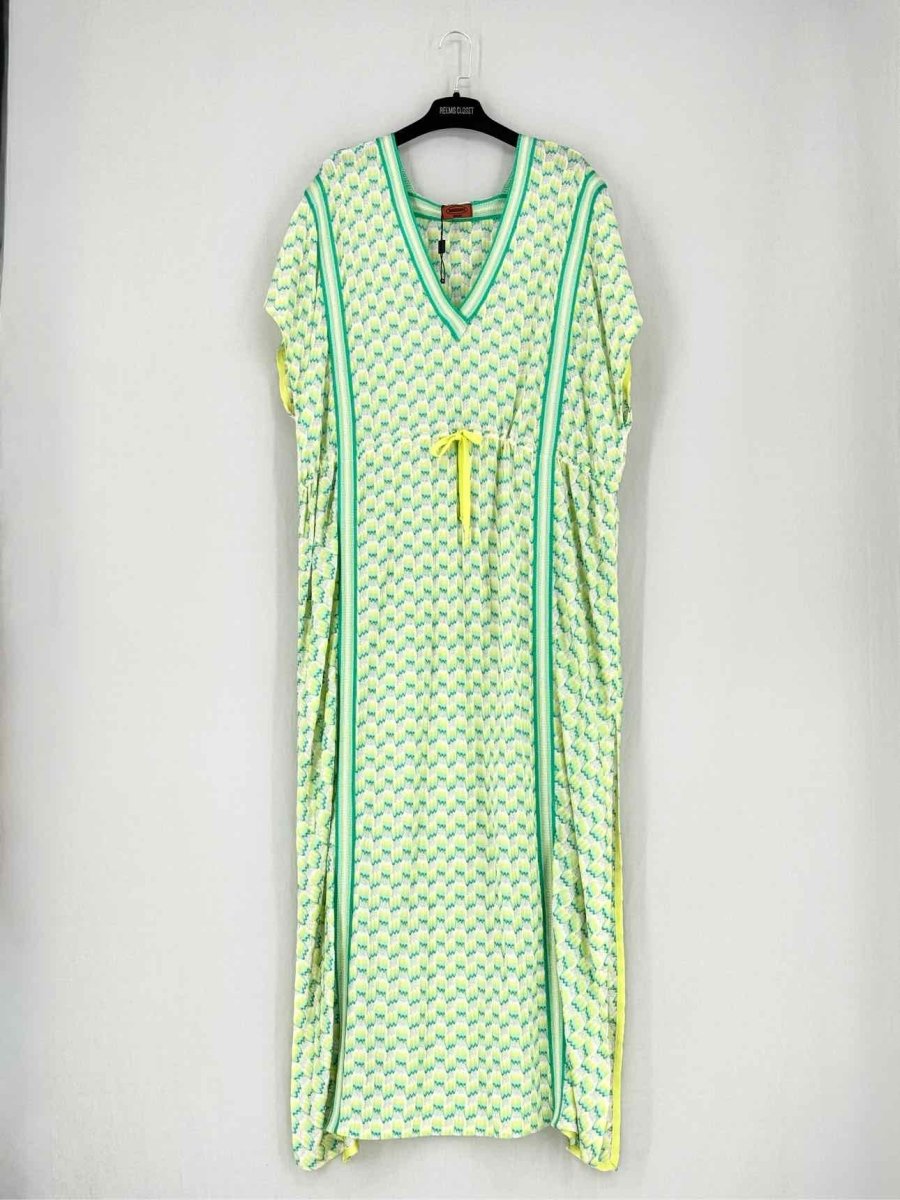 Pre - loved MISSONI MARE Yellow & Green Size US 6 Long Dress at Reems Closet