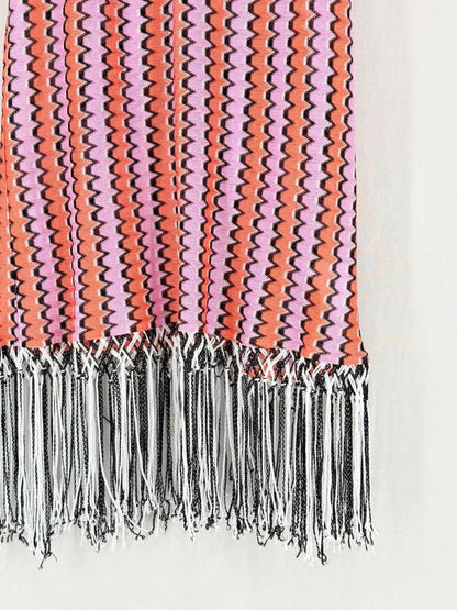 Pre - loved MISSONI Pink Multicolor Size US 8 Short Dress at Reems Closet