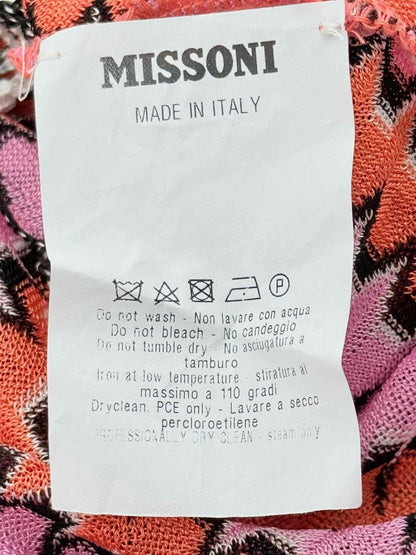 Pre - loved MISSONI Pink Multicolor Size US 8 Short Dress at Reems Closet