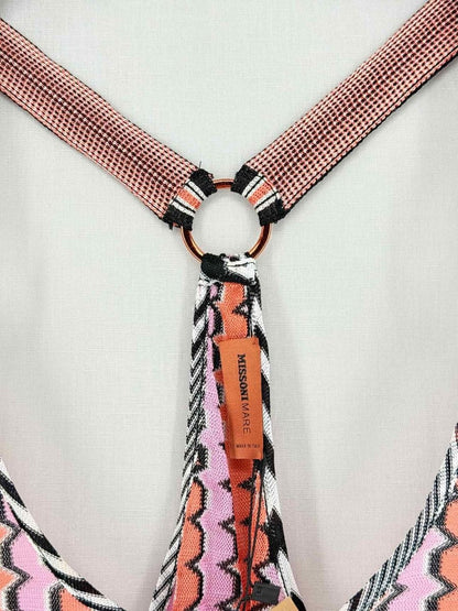 Pre - loved MISSONI Pink Multicolor Size US 8 Short Dress at Reems Closet