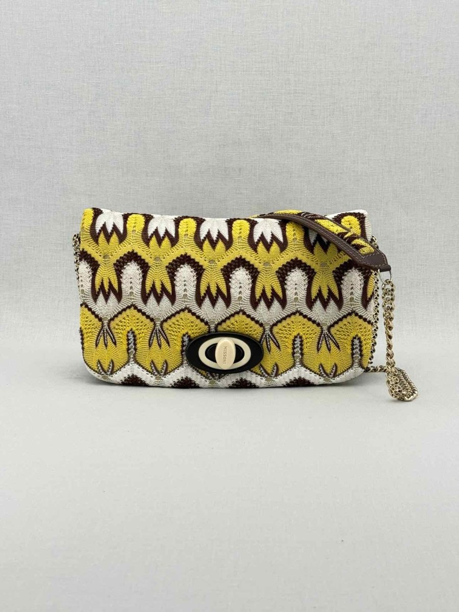 Pre - loved MISSONI Tricolor Shoulder Bag at Reems Closet