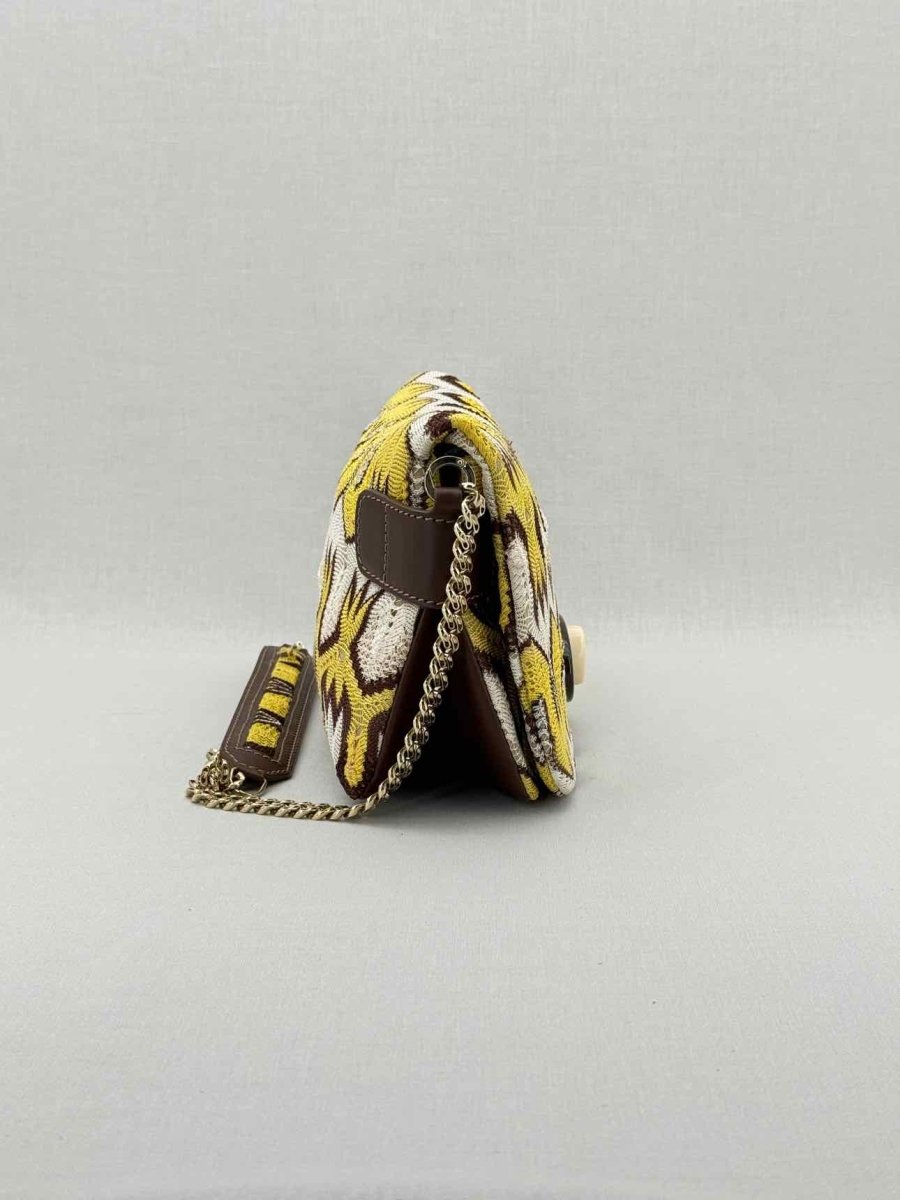 Pre - loved MISSONI Tricolor Shoulder Bag at Reems Closet