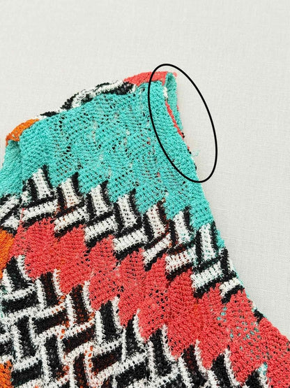 Pre - loved MISSONI Turquoise Multicolor Short Dress at Reems Closet