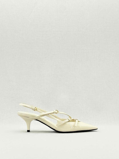 Pre - loved MIU MIU Beige Size EU 35.5 Slingbacks at Reems Closet
