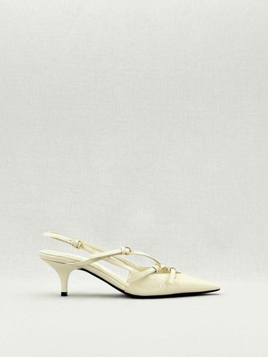 Pre - loved MIU MIU Beige Size EU 35.5 Slingbacks at Reems Closet
