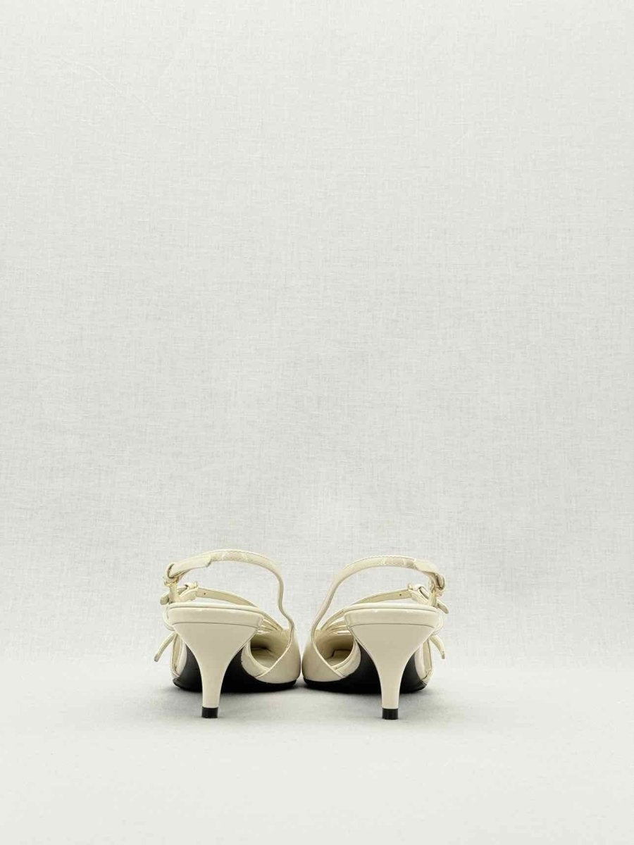 Pre - loved MIU MIU Beige Size EU 35.5 Slingbacks at Reems Closet