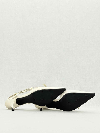 Pre - loved MIU MIU Beige Size EU 35.5 Slingbacks at Reems Closet