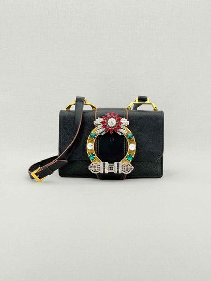 Pre - loved MIU MIU Black Crossbody at Reems Closet